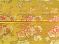 Китайский шёлк желтый цветы листья ГВ4155