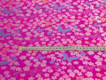 Китайский шёлк цвета фуксия бабочки цветы ГВ4124