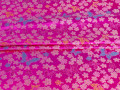 Китайский шёлк цвета фуксия бабочки цветы ГВ4124