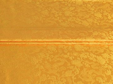 Китайский шёлк желтый цветочный узор ГВ4125
