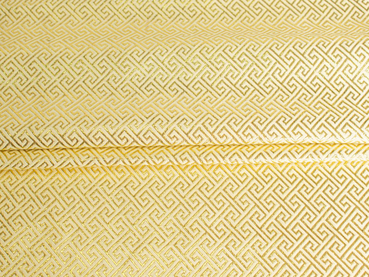 Парча золотая геометрический узор ГВ3193