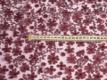 Сетка бордовая с вышивкой цветы пайетки ГВ4175