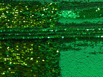 Сетка зеленая с двусторонними пайетками ГВ696