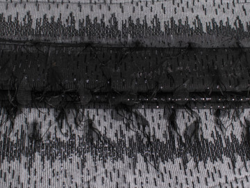 Сетка черная с пайетками ГБ4174