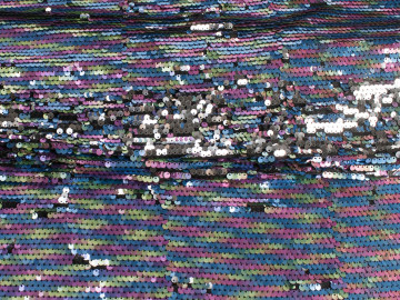 Сетка с разноцветными пайетками ГБ6103
