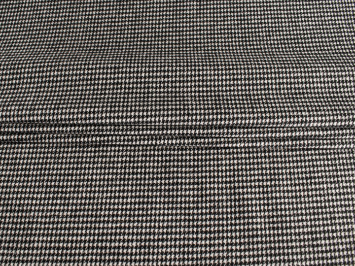 Пальтовая черная белая ткань гусиные лапки ГЖ453