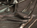 Трикотаж диско бронзовый черный ГГ2137