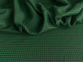 Костюмная зеленая черная ткань гусиные лапки ВВ190