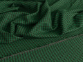Костюмная зеленая черная ткань гусиные лапки ВВ190