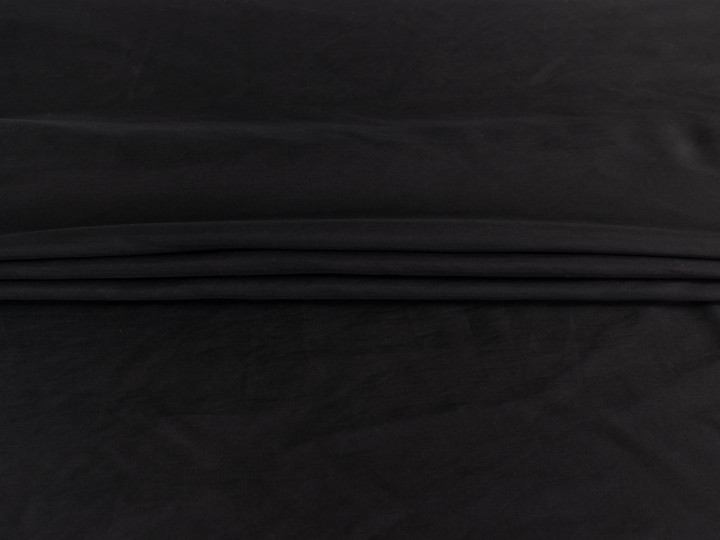 Плательная черная ткань БВ1187