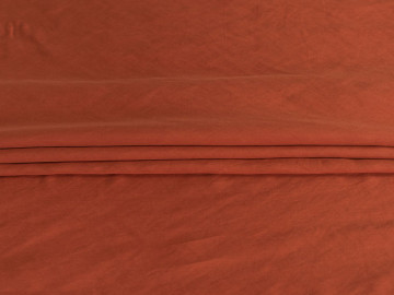 Плательная кирпично-оранжевая ткань БГ1156