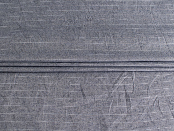 Рубашечная серая ткань в полоску ЕВ598