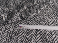 Рубашечная черная серая ткань зигзаг ЕВ693