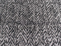 Рубашечная черная серая ткань зигзаг ЕВ693