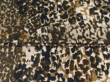 Плательная оливковая хаки ткань абстракция ЕБ680