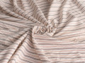 Рубашечная бело-молочная серая ткань полоска ЕБ5139