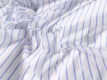 Рубашечная белая голубая ткань полоска ЕБ4157
