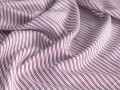 Рубашечная белая фиолетовая ткань полоска ЕВ2153