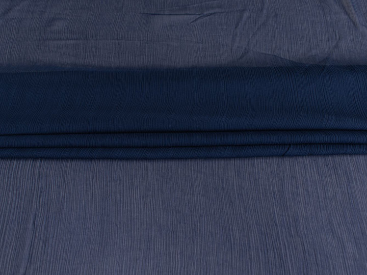 Плательная синяя ткань БД3138