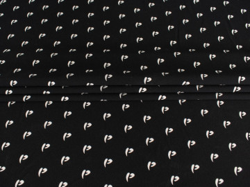 Плательная черная ткань геометрия ЕВ4119