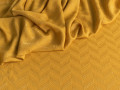 Плательная фактурная ткань горчично-желтая ЕВ190