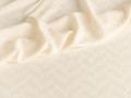 Плательная фактурная ткань бело-молочная ЕВ189