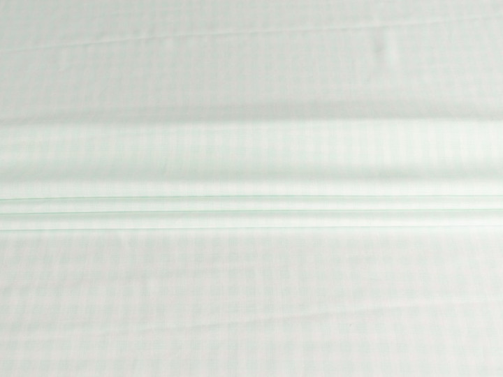 Рубашечная белая мятная ткань полоска ЕА5106