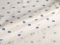 Рубашечная молочно-белая ткань геометрия БГ1161