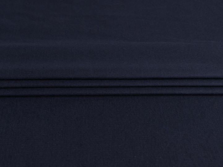 Костюмная двусторонняя ткань синяя черная ГД194