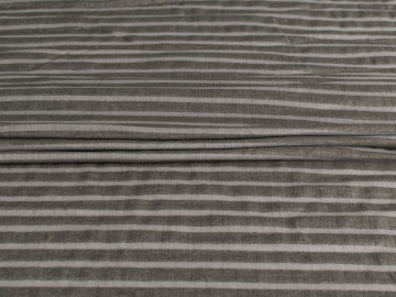 Рубашечная оливковая светло-серая ткань полоска ГД3102
